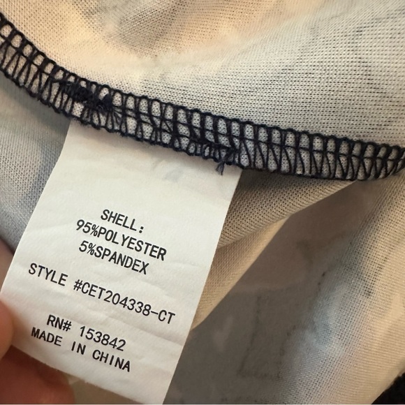 Melloday blouse black purple blue size L - Picture 5 of 6